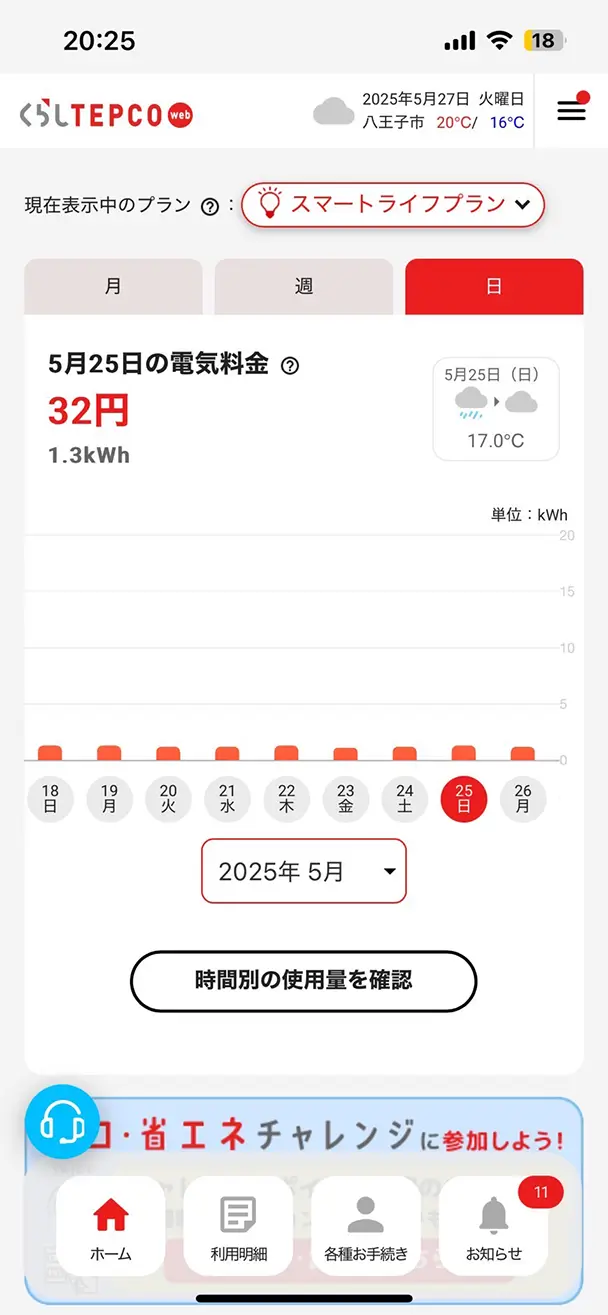 蓄電池導入後の電気代明細実績