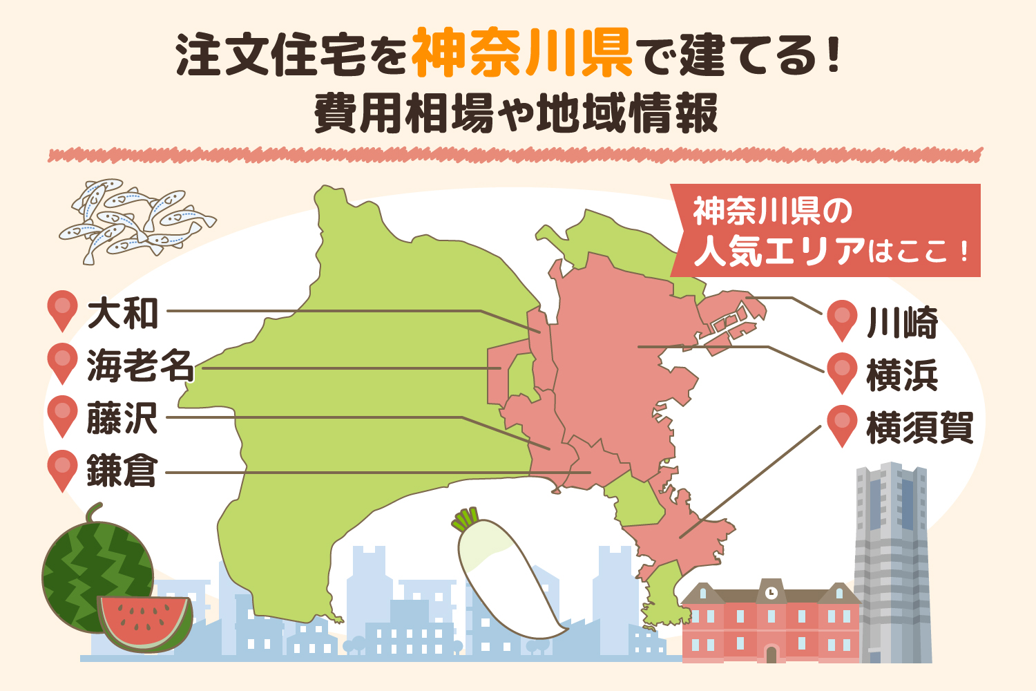 神奈川県で理想の注文住宅を建てるには？費用相場や人気エリア、活用できる補助金を紹介