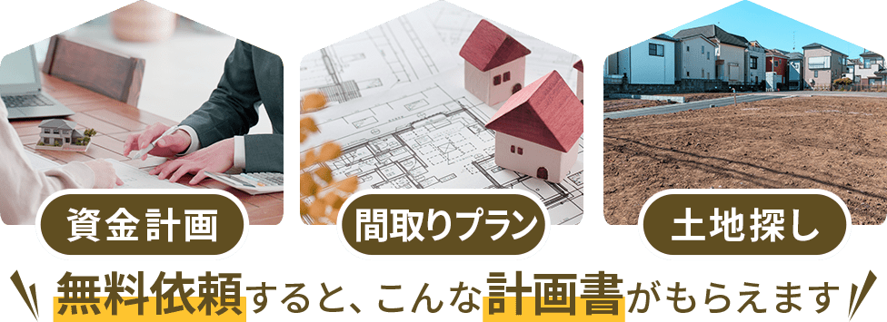 無料依頼すると、こんな計画書がもらえます！